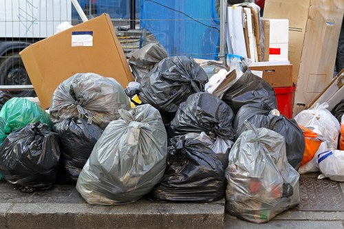 Expert clearing outdoor clutter in a Hillingdon garden